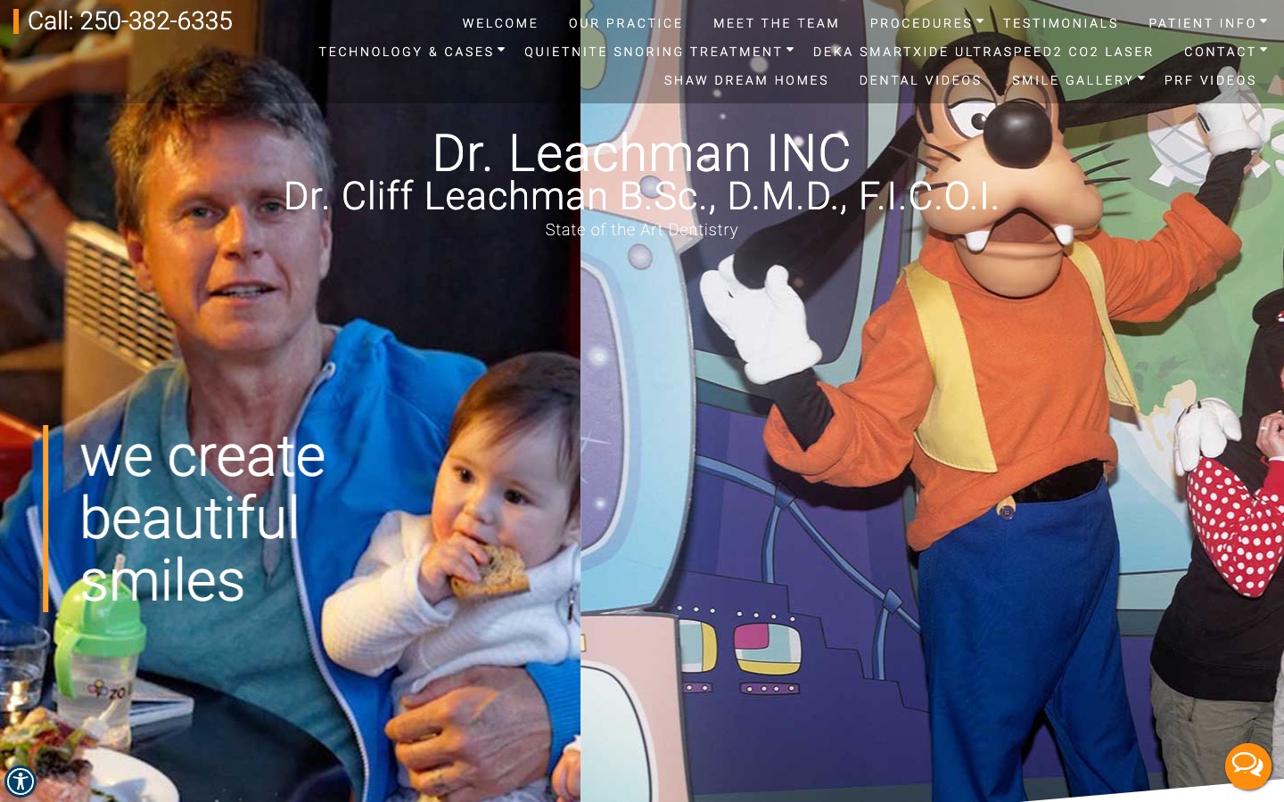 The current homepage